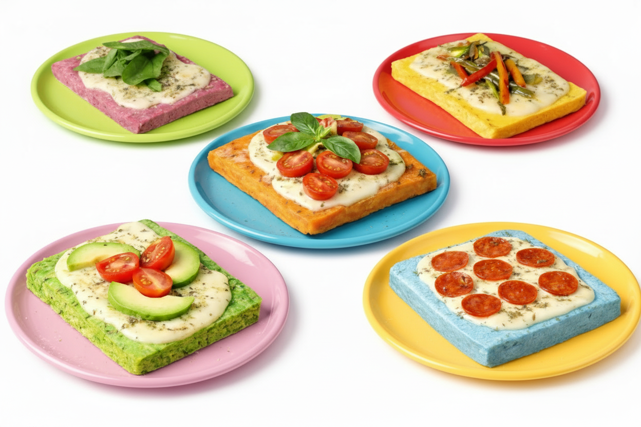 Veggie Crust – Naturally Colored Pizza Crusts for Kids (5 Pack)